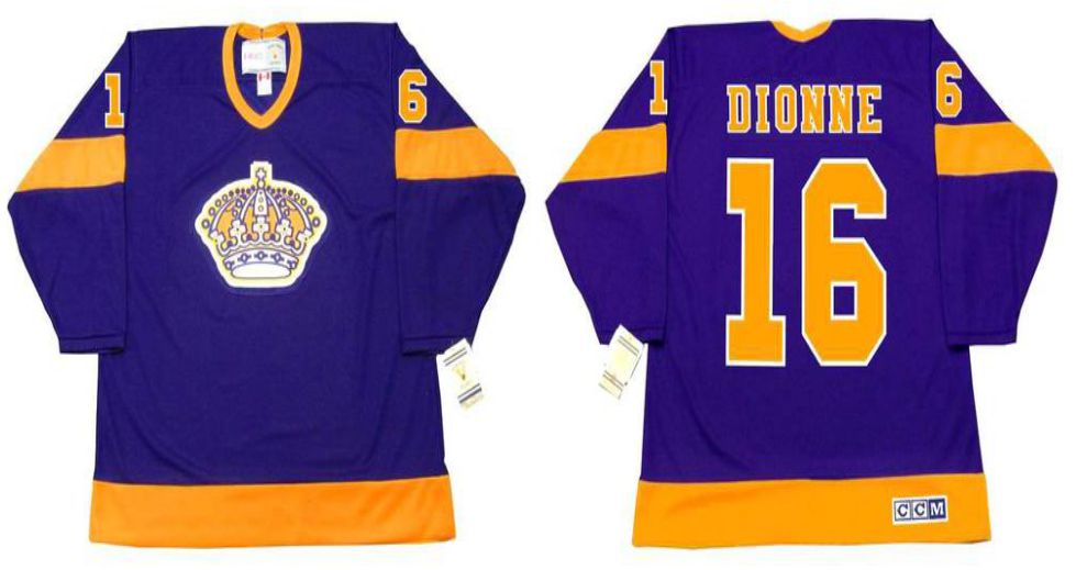2019 Men Los Angeles Kings #16 Dionne Purple CCM NHL jerseys->los angeles kings->NHL Jersey